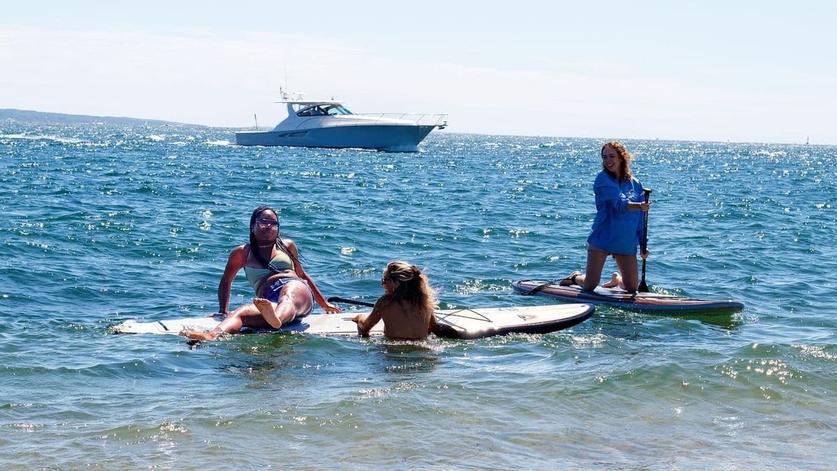 Paddleboarding with an Oceanfront view